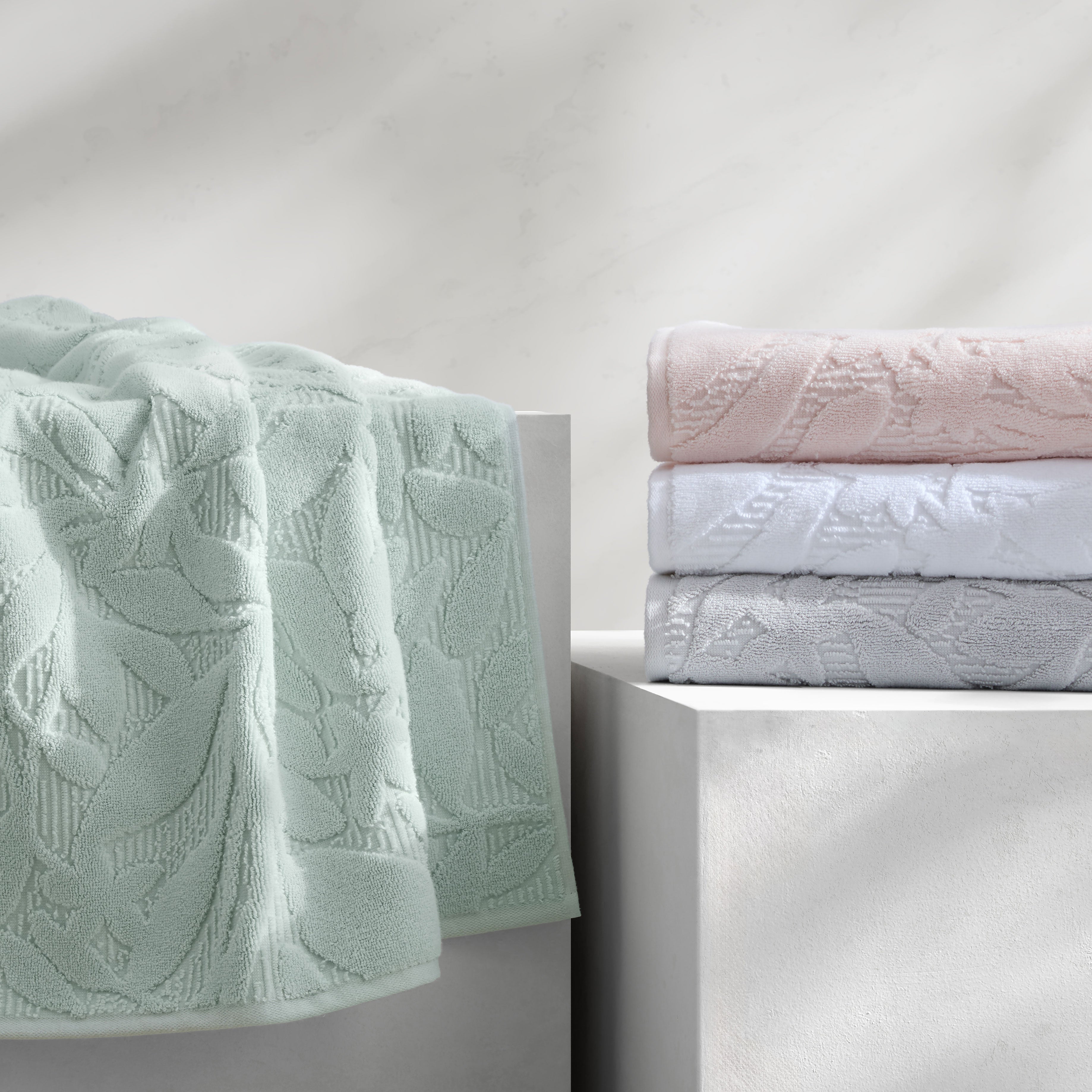 Kassatex Stuhlhandtücher-Set – Blau/waldgrün, Cottagecore-Stil Mit Aufhängerschlaufe