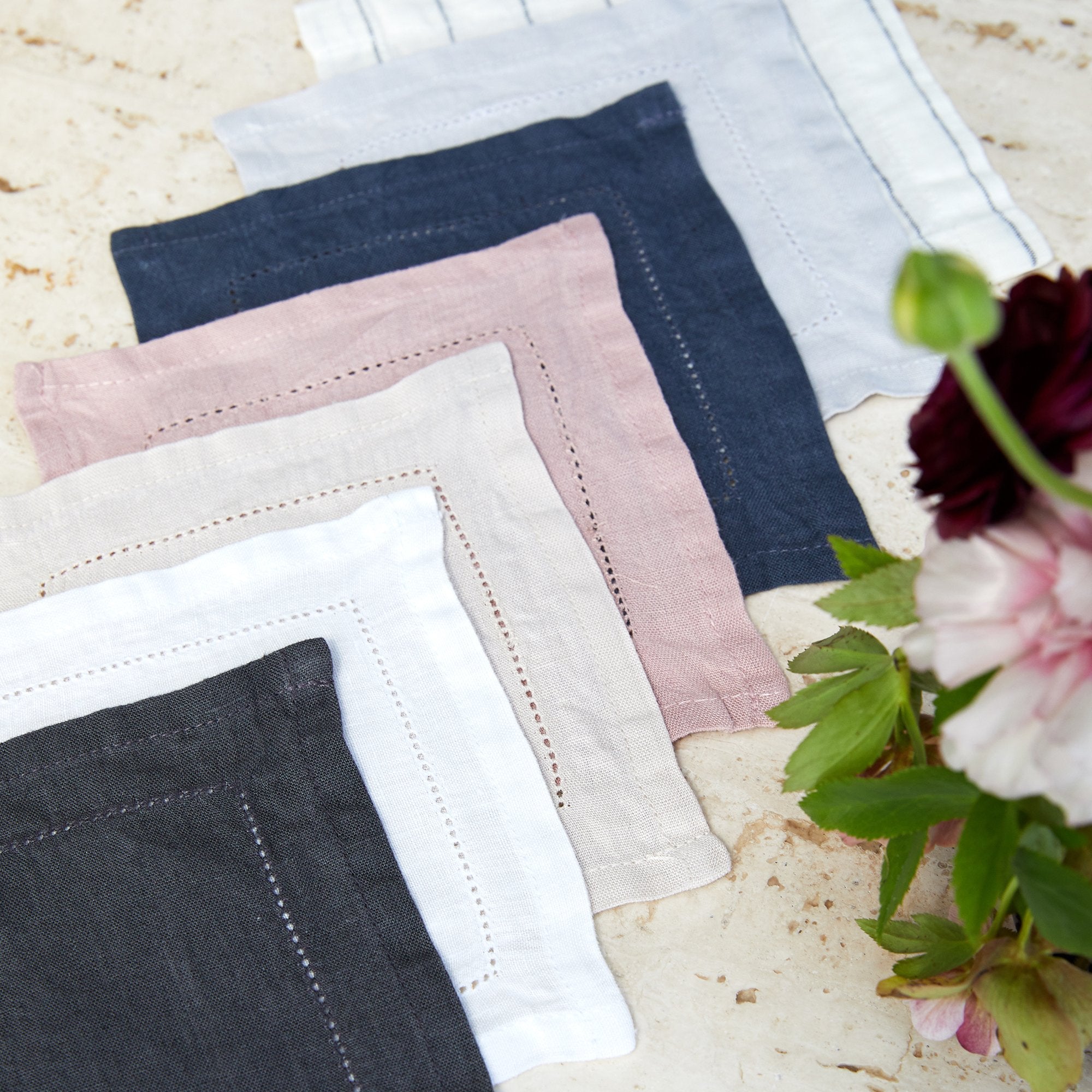 Linen Cocktail Napkins Set of 4 B2B Kassatex Store